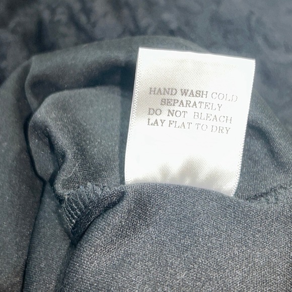 Womens Black Lace Midi Dress Romantic Goth Dark Cottagecore Flutter Sleeve XS - Picture 11 of 12